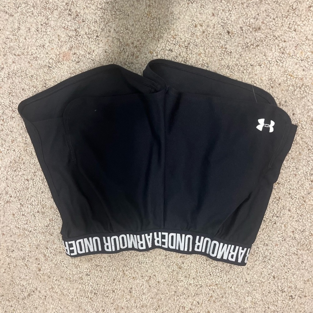 black shorts